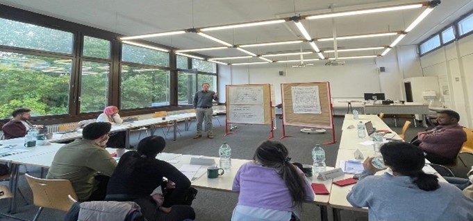 INEMA students in the classroom at Ludwigsburg University of Education, Germany  October 2024
